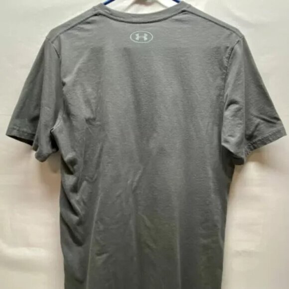 Under Armour UA Mountain Peaks T-Shirt Mens Medium Grey Cotton Blend Loose Fit - Picture 5 of 12